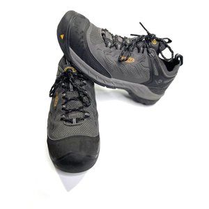 Keen Utility Mens Flint II Work Safety Shoes Black Low Top Carbon Toe 10 D
